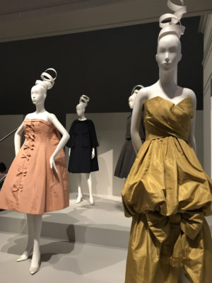 Yves Saint Laurent - Mascarade short evening dress (Left) and Climene dress 1959