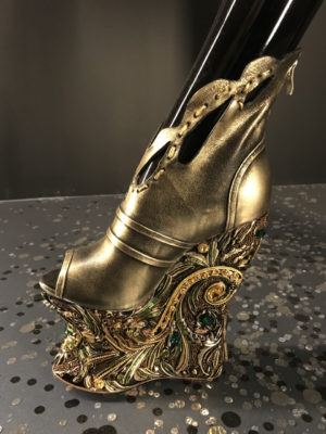 Gold fantasy footwear Guo Pei Legend collection