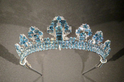 Cartier diamond and aquamarine tiara 1937