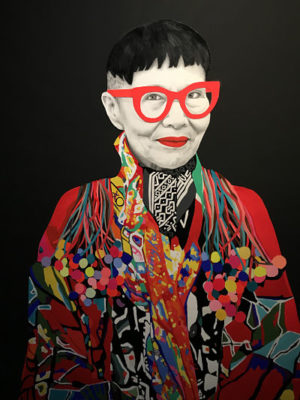 Portrait of Australian fashion designer, Jenny Kee.