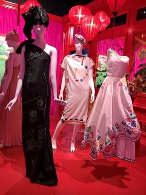 Three dresses from the Flamingo Park store circa 1973