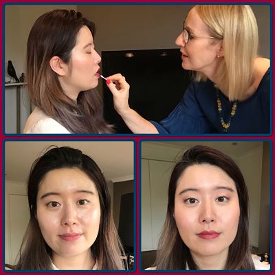 Before and after photos: makeup application