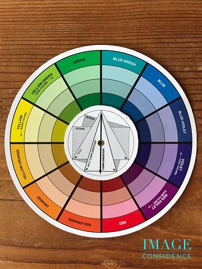 A photo of a colour wheel.