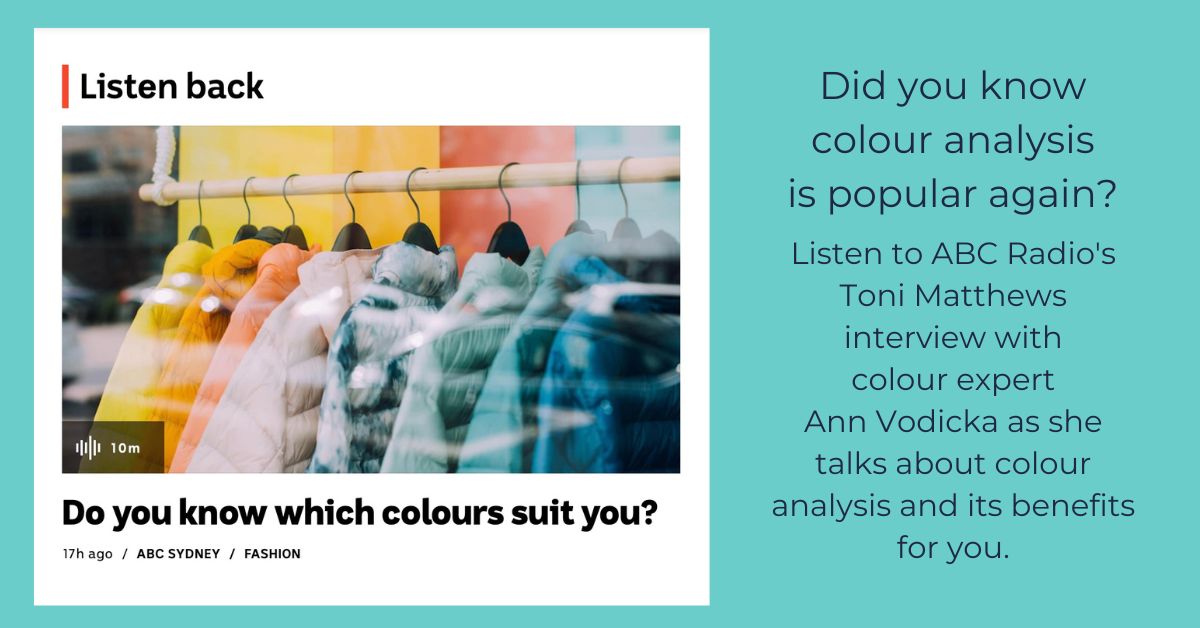 Colour Analysis Interview ABC Radio Sydney Image Confidence